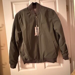 Olive green bomber jacket